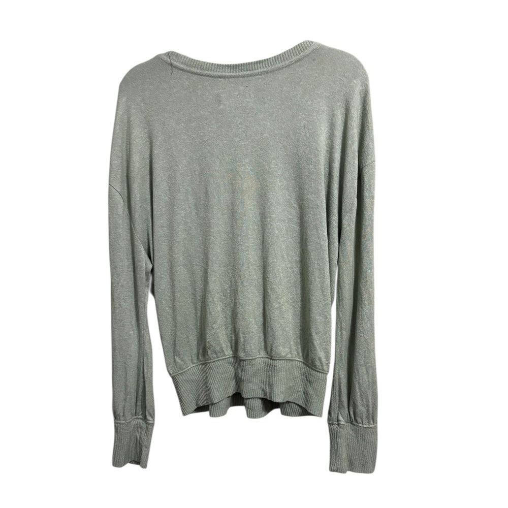 Anthropologie Sz Lg Green Rocio Surplice Top - Picture 5 of 8